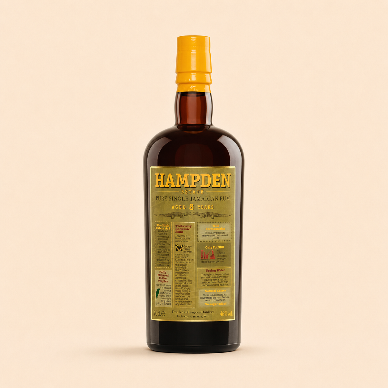 Flasche Hampden Estate 8 Jahre - jamaikanischer Rum für Puristen